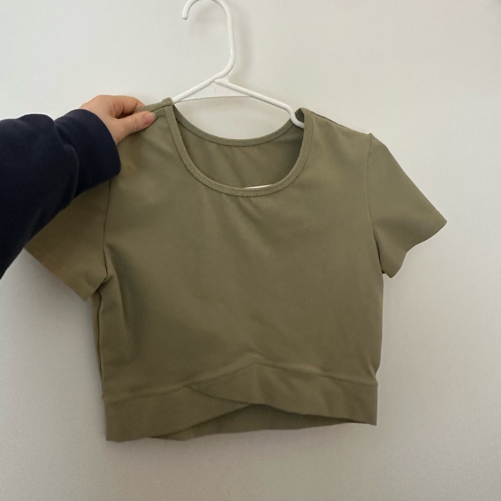 Olive Green Women's Crop Top